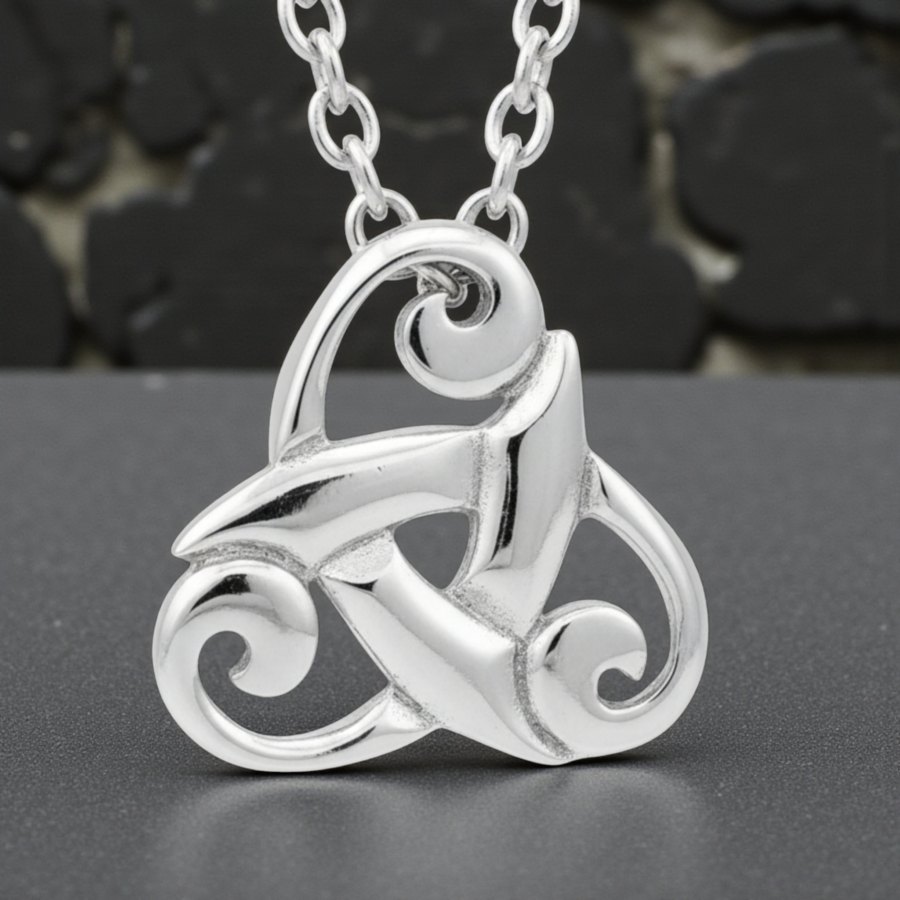 Dije Celta Triqueta En Plata 3 X 3 Cm 8 Gr Art 236