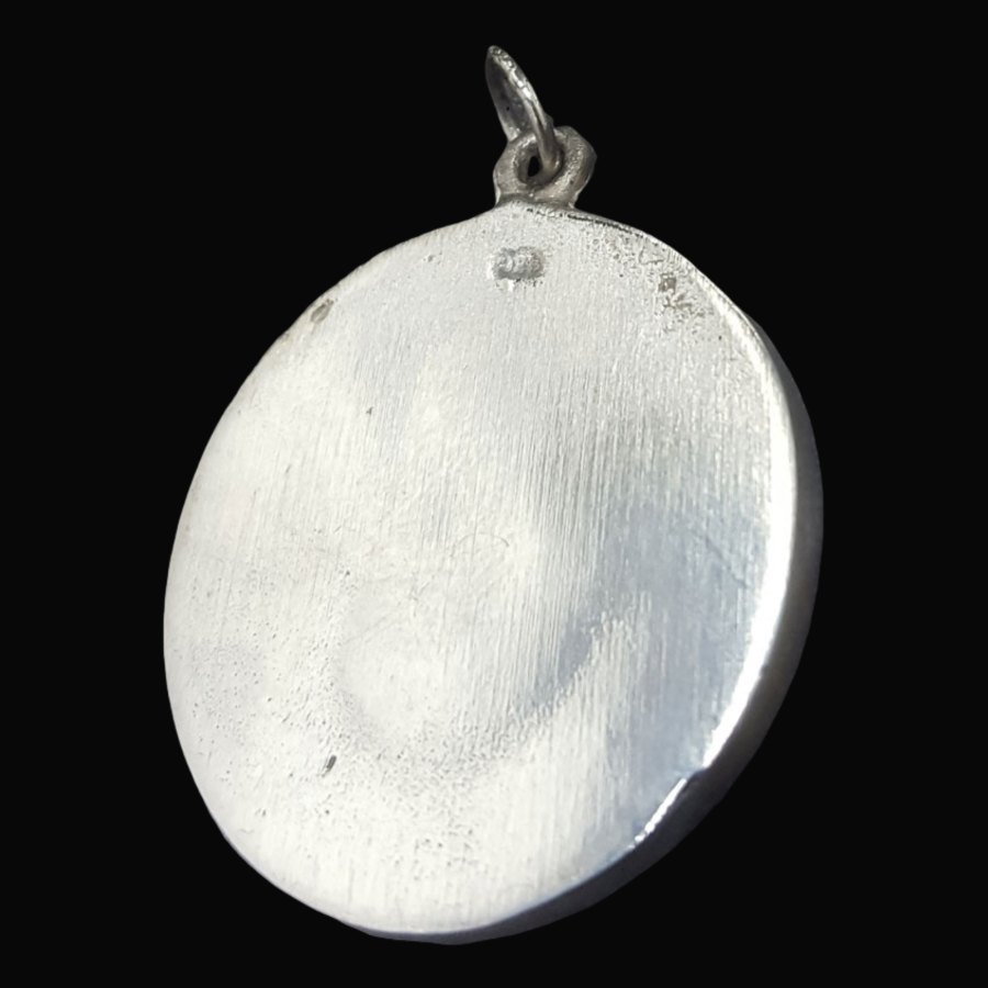 Dije Simbolo Om En Plata 2,7 Cm 10 Gr Art 255 - Imagen 4