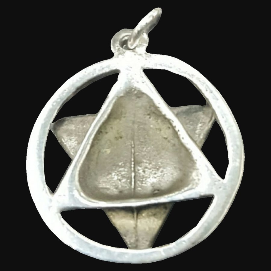 Dije Merkaba 2.2 Cm 2,5 Gr En Plata Kabbalah Art 259 - Imagen 4