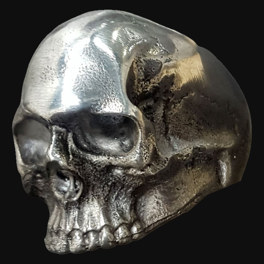 Anillo Calavera Plata Tipo Keith 22 Gr 2,5 X 1,5 Cm Art 312 - Imagen 3