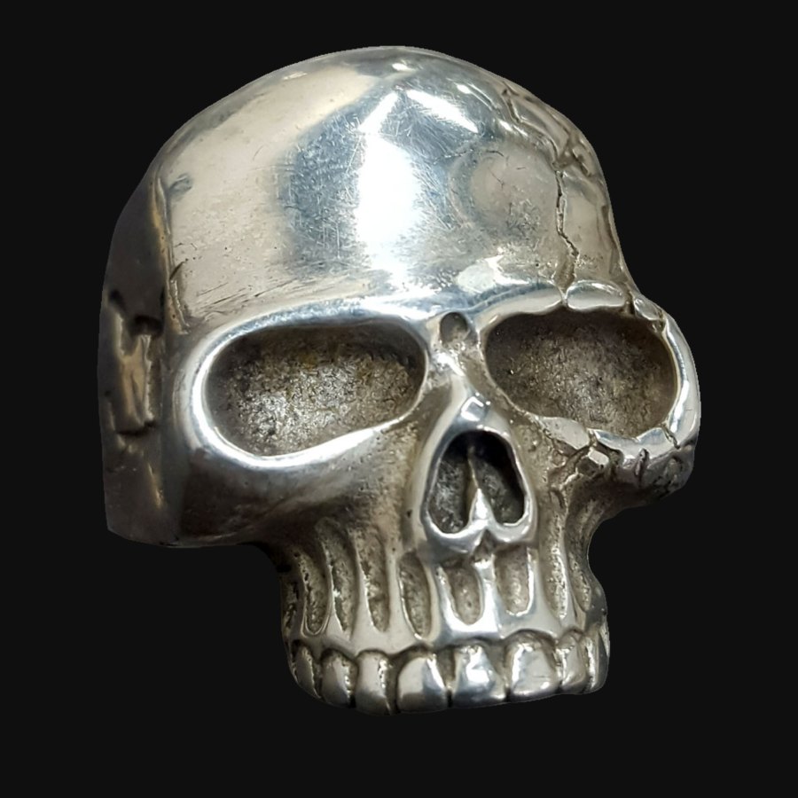 Anillo Calavera 3 X 2 Cm 25 Gr En Plata Art 326 - Imagen 3