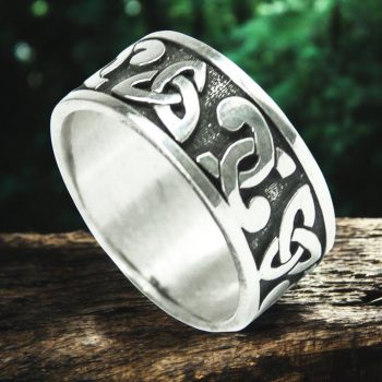 Anillo Celta Triqueta En Plata 8 Gr Ancho 0,9 Cm Art 367