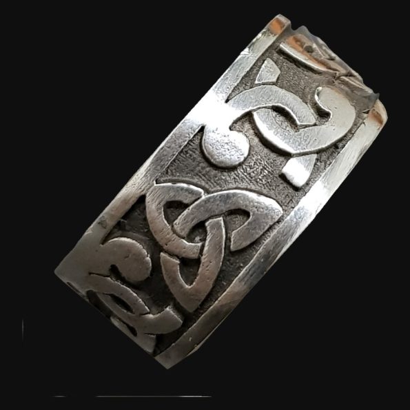 Anillo Celta Triqueta En Plata 8 Gr Ancho 0,9 Cm Art 367 - Imagen 5