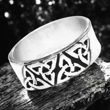 Anillo Celta Triqueta En Plata Ancho 0,7 Cm 6,5 Gr Art 394