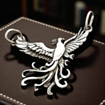 Dije Ave Fenix Harry Potter En Plata 3 X 3 Cm 3 Gr Art 424