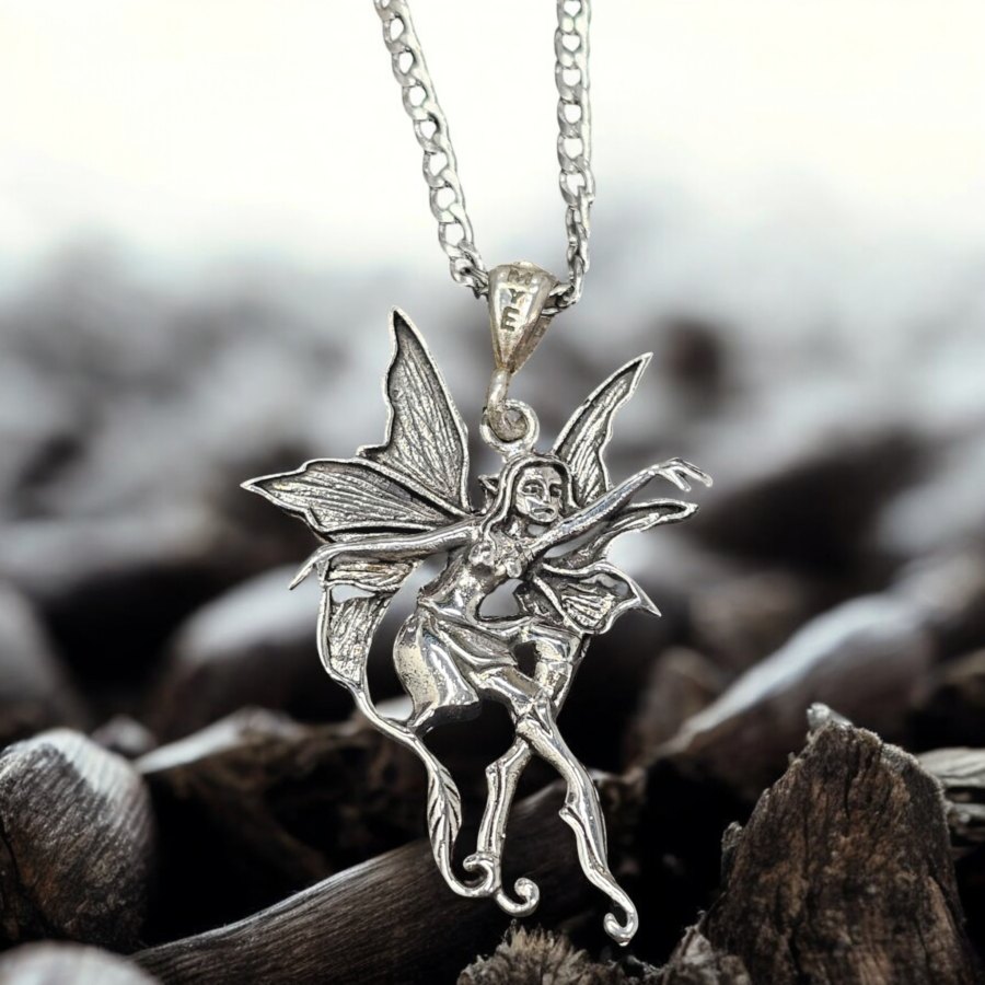 Dije Hada De Plata 5 X 3 Cm 6,6 Gr Protección, suerte, amor Art 436