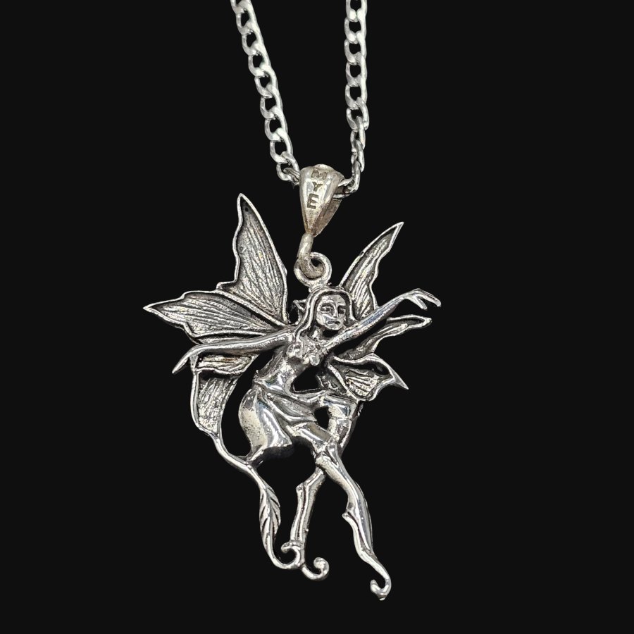Dije Hada De Plata 5 X 3 Cm 6,6 Gr Protección, suerte, amor Art 436 - Imagen 3