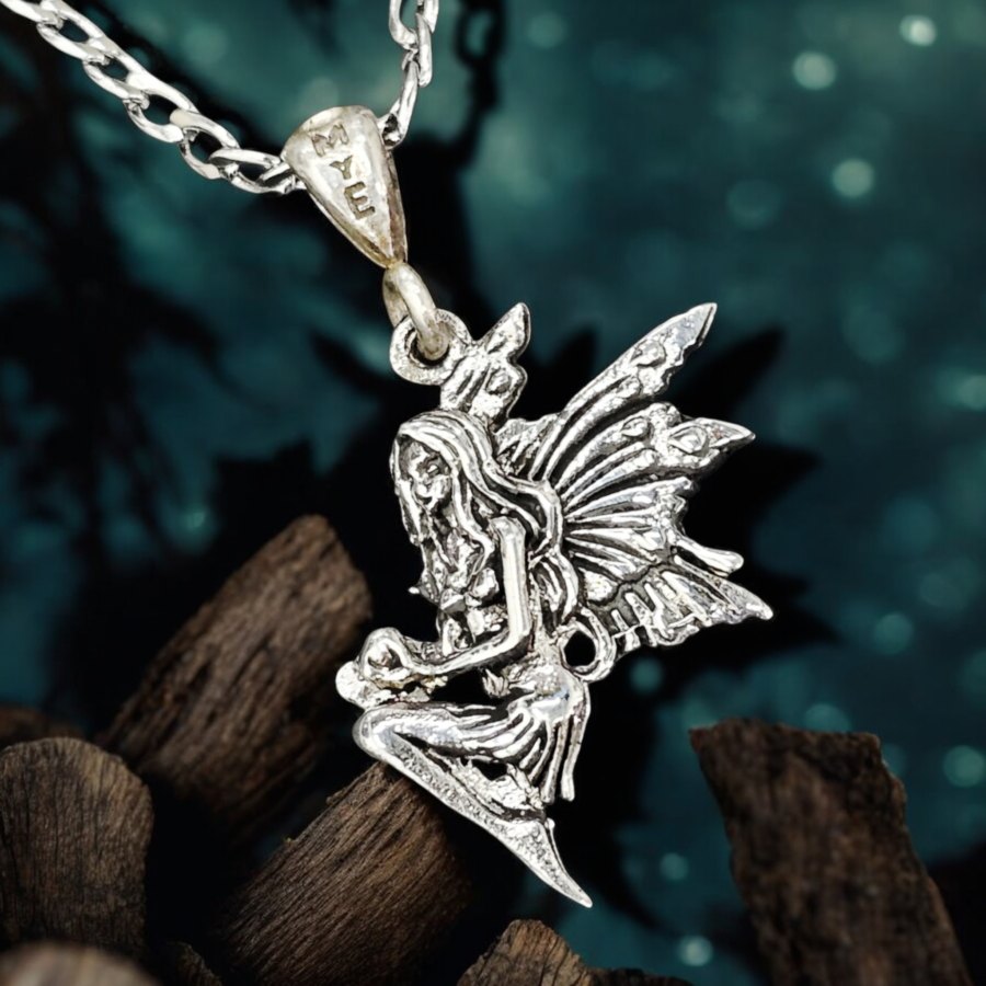 Dije Hada De Plata 3 X 2 Cm 3,7 Gr Suerte, protección, amor Art 445