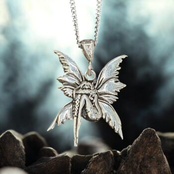 Dije Hada De Plata 4 X 2,5 Cm 6,8 Gr Protección, suerte, amor Art 454