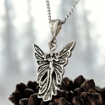 Dije Hada De Plata 2,5 X 1,5 Cm 4,4 Gr Suerte, protección, amor Art 458