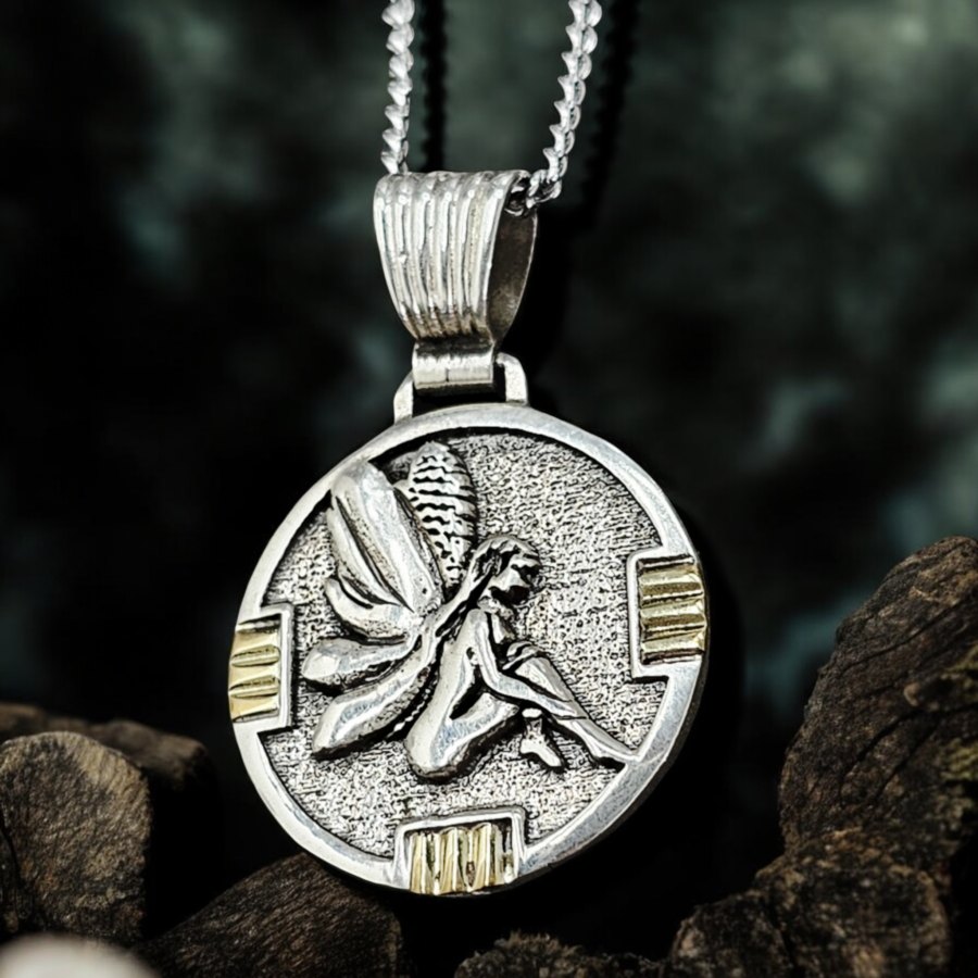 Dije Hada De Plata 3,5 X 2,5 Cm 8 Gr Suerte, protección, amor Art 461