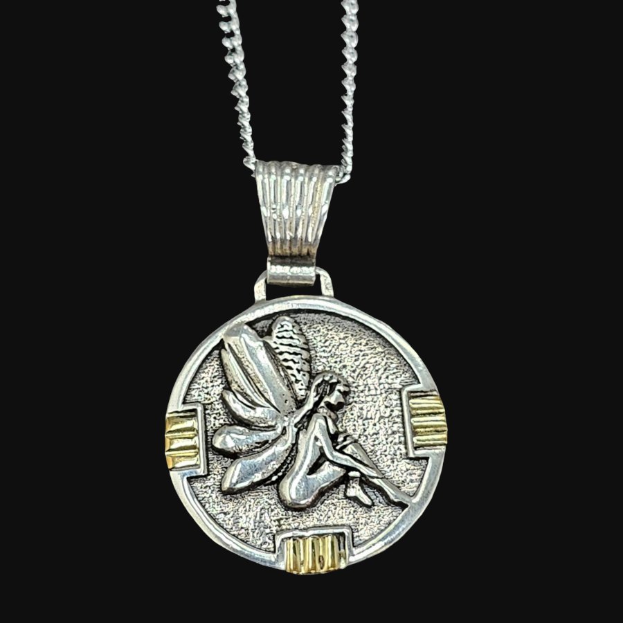 Dije Hada De Plata 3,5 X 2,5 Cm 8 Gr Suerte, protección, amor Art 461 - Imagen 4