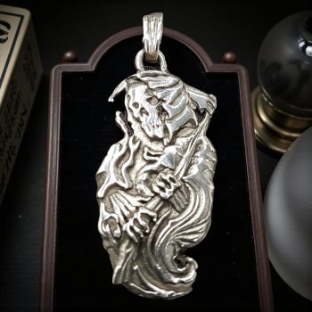 Dije San La Muerte En Plata 4,5 X 2 Cm 5,4 Gr Art 505