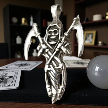 Dije San La Muerte En Plata 5,5 X 3,5 Cm 14 Gr Art 508