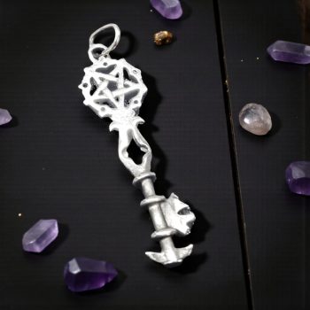 Dije Llave Rey Salomon 3 Cm 2 Gr En Plata Art 519