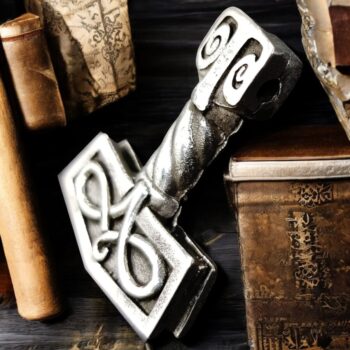 Mjolnir Martillo Thor Vikingo En Plata 3,5 Cm 14 Gr Art 525