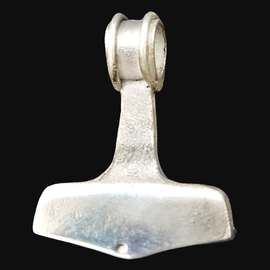 Mjolnir Martillo De Thor Vikingo En Plata 3 Cm 6 Gr Art 529 - Imagen 4