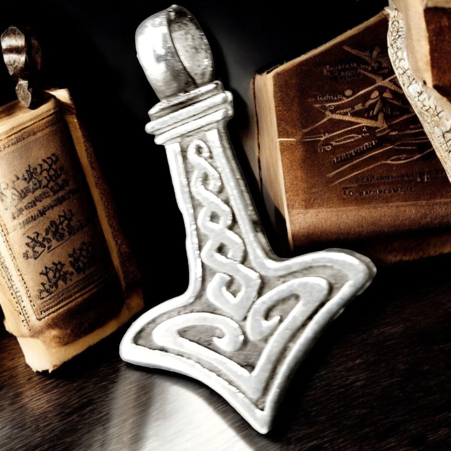 Mjolnir Martillo De Thor Vikingo Plata 3 Cm 2,3 Gr Art 532