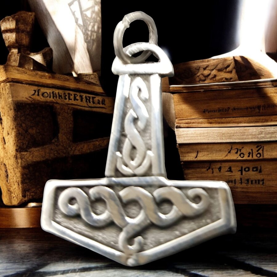 Mjolnir Martillo Thor Vikingo En Plata 3 Cm 3,4 Gr Art 533