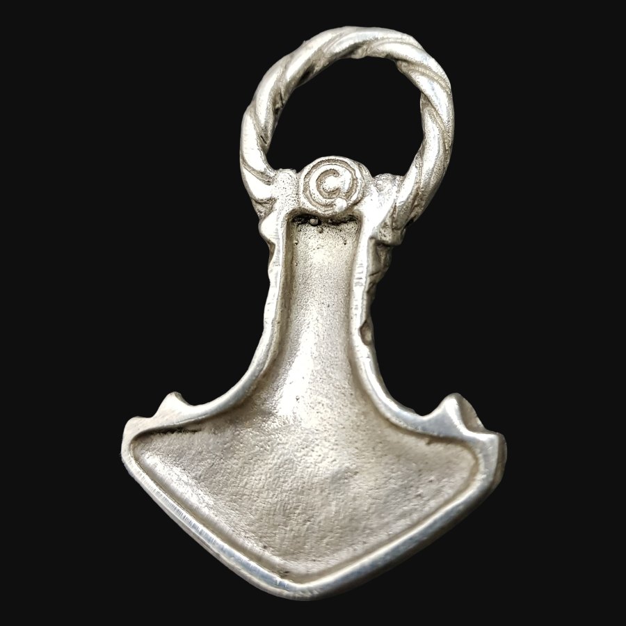 Mjolnir Martillo De Thor Vikingo En Plata 4,5 Cm 15 Gr Art 538 - Imagen 3
