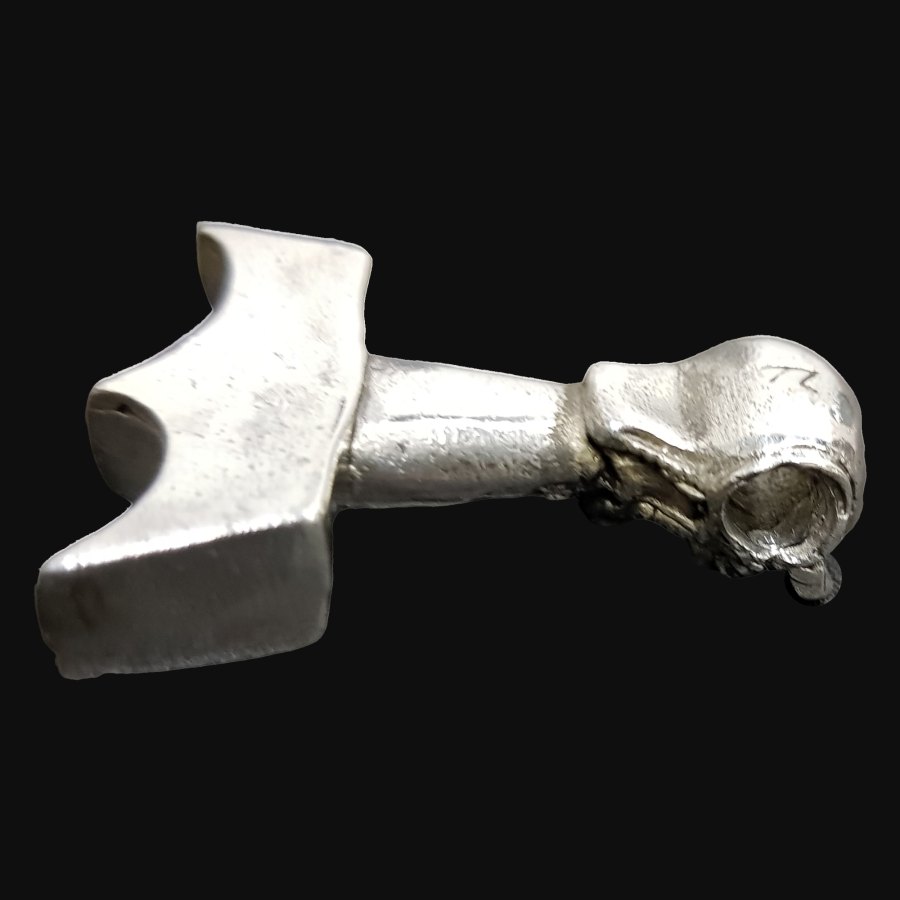 Mjolnir Martillo De Thor Vikingo Plata 3,5 Cm 31 Gr Art 544 - Imagen 4