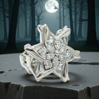 Anillo Poder Elfico Nenya Galadriel 2 Cm En Plata 925 Art 59