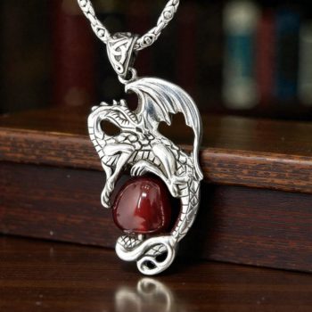 Dije Dragon En Plata Bola Resina 23 Gr 6,5 X 4 Cm Art 600