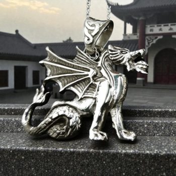 Dije Dragon Chino En Plata 17 Gr 4,5 X 4,5 Cm Art 603