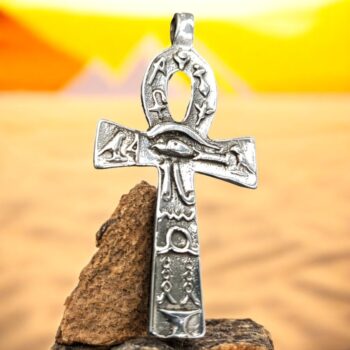 Dije Cruz De La Vida Ankh En Plata 5 X 2,5 Cm 7 Gr Art 617