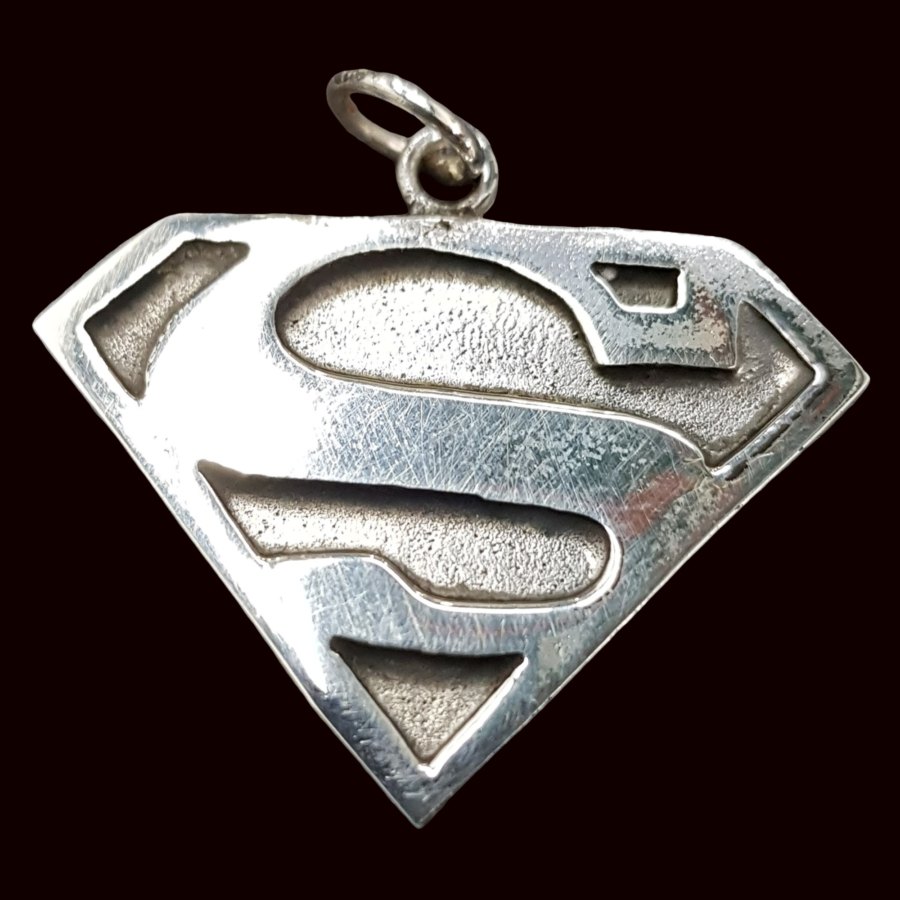 Dije Superman En Plata 3 X 2,5 Cm 5 Gr Art 626 - Imagen 2
