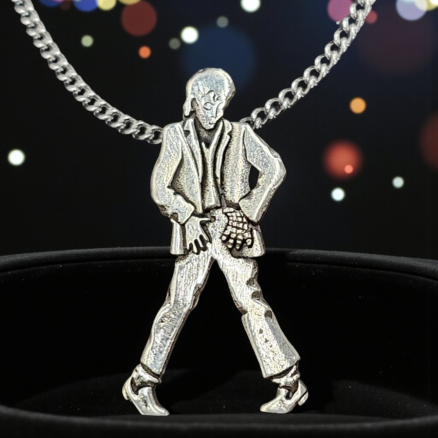 Dije Michael Jackson En Plata 925 3,5 X 1 Cm 2,3 Gr Art 642