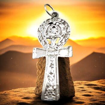 Dije Cruz De La Vida Ankh En Plata 4 X 1,5 Cm 3 Gr Art 652