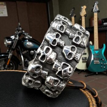 Anillo Calavera 1,2 Cm De Ancho 12 Gr En Plata Art 655