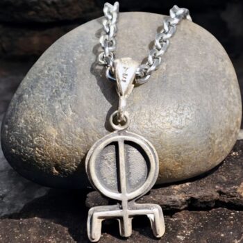 Dije Runa Amor 2 X 1,5 Cm 2 Gr Celta En Plata Art 701