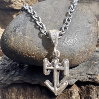 Dije Runa Celta Viajes 2 X 1,5 Cm 2 Gr En Plata Art 705