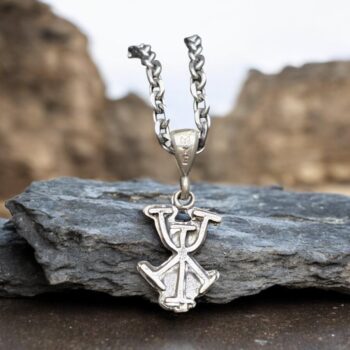 Dije Runa Dinero 2 X 1,5 Cm 2 Gr Celta En Plata Art 707