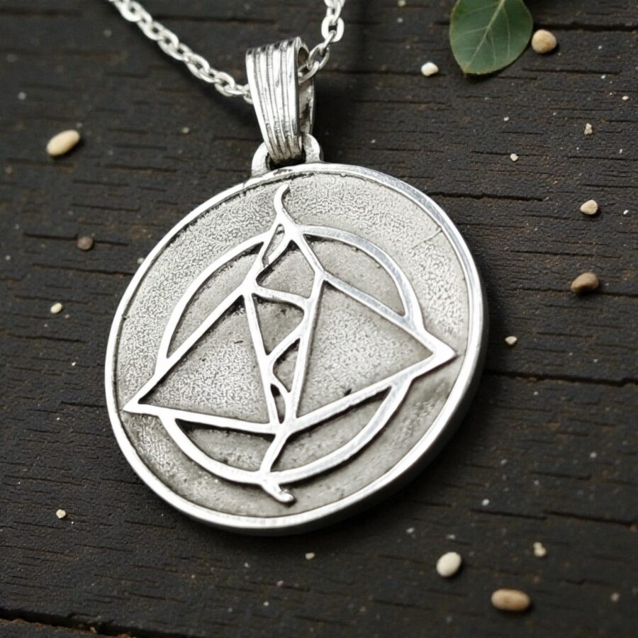 Simbolo Pleyadiano Confianza En Plata 4 X 3 Cm 9 Gr Art 714