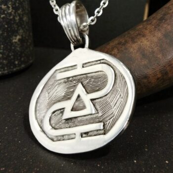 Simbolo Pleyadiano Honestidad Plata 3,5 X 2 Cm 7 Gr Art 716