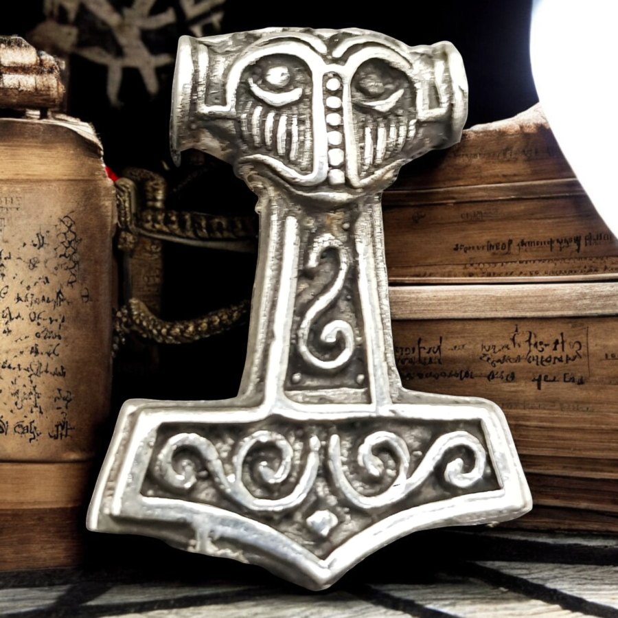 Mjolnir Martillo Thor Vikingo En Plata 3,5 Cm 13,4 Gr Art 725