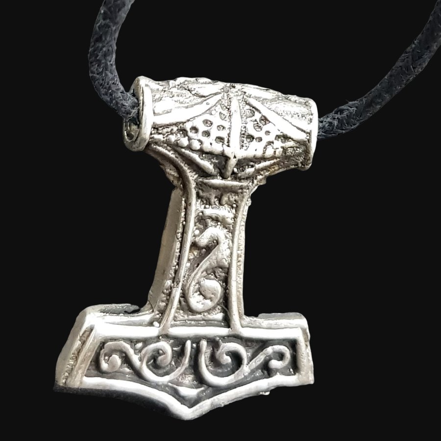 Mjolnir Martillo Thor Vikingo En Plata 3,5 Cm 13,4 Gr Art 725 - Imagen 4