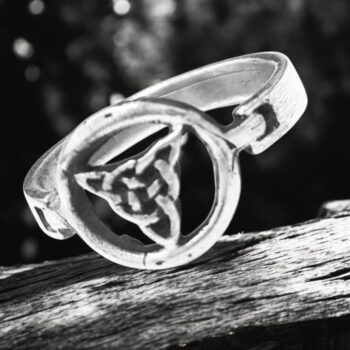 Anillo Celta Triqueta En Plata 3 Gr Ancho 1,1 Cm Art 736