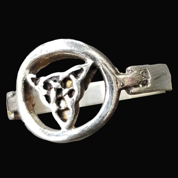 Anillo Celta Triqueta En Plata 3 Gr Ancho 1,1 Cm Art 736 - Imagen 2
