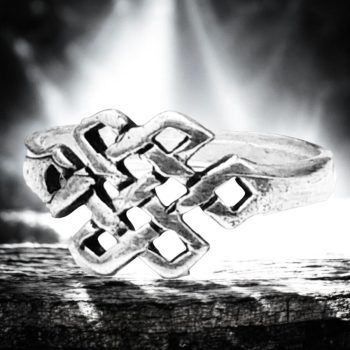 Anillo Celta Nudo Perenne Plata 3 Gr Ancho 1 cm Art 738