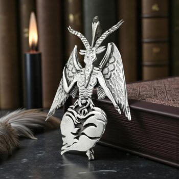 Medalla Baphometh En Plata 6 X 4 Cm 22 Gr Art 750