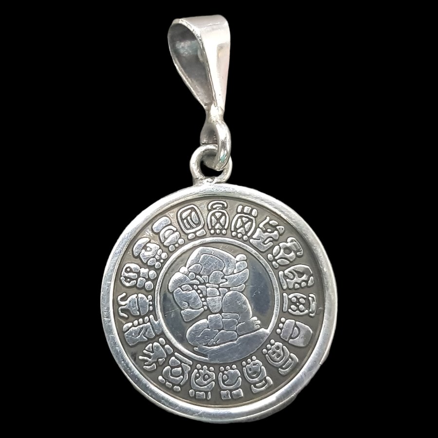 Dije Zoodiaco Maya En Plata 3,5 X 2,5 Cm 7,5 Gr Art 759 - Imagen 4