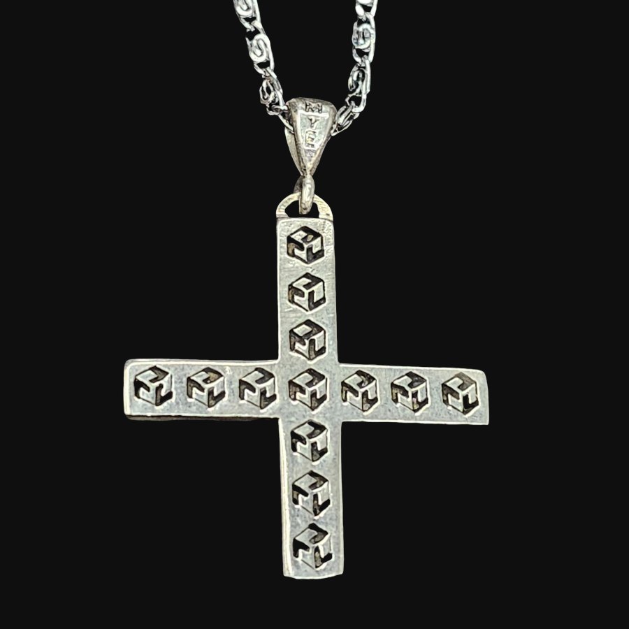 Dije Cruz Cosmica Antakarana Reiki Plata 4 Cm 7 Gr Art 826 - Imagen 3