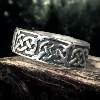 Anillo Celta Nudo Perenne En Plata 4,5 Gr 0,6 Cm Art 845