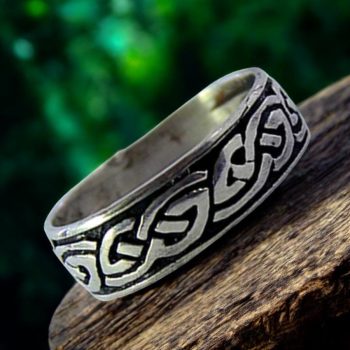 Anillo Nudo Celta En Plata 0,6 Cm 4 Gr Art 849