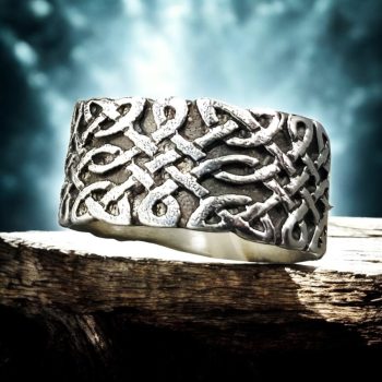 Anillo Nudo Celta En Plata 0,8 Cm 6 Gr Art 855