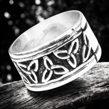 Anillo Celta Triqueta En Plata 1 Cm 7,5 Gr Art 856